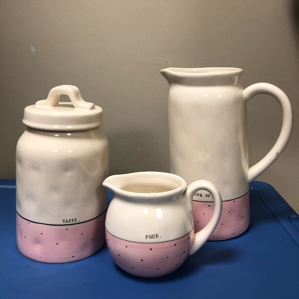Adorable NWOT Rae Dunn Serving Kitchen Set 🍶